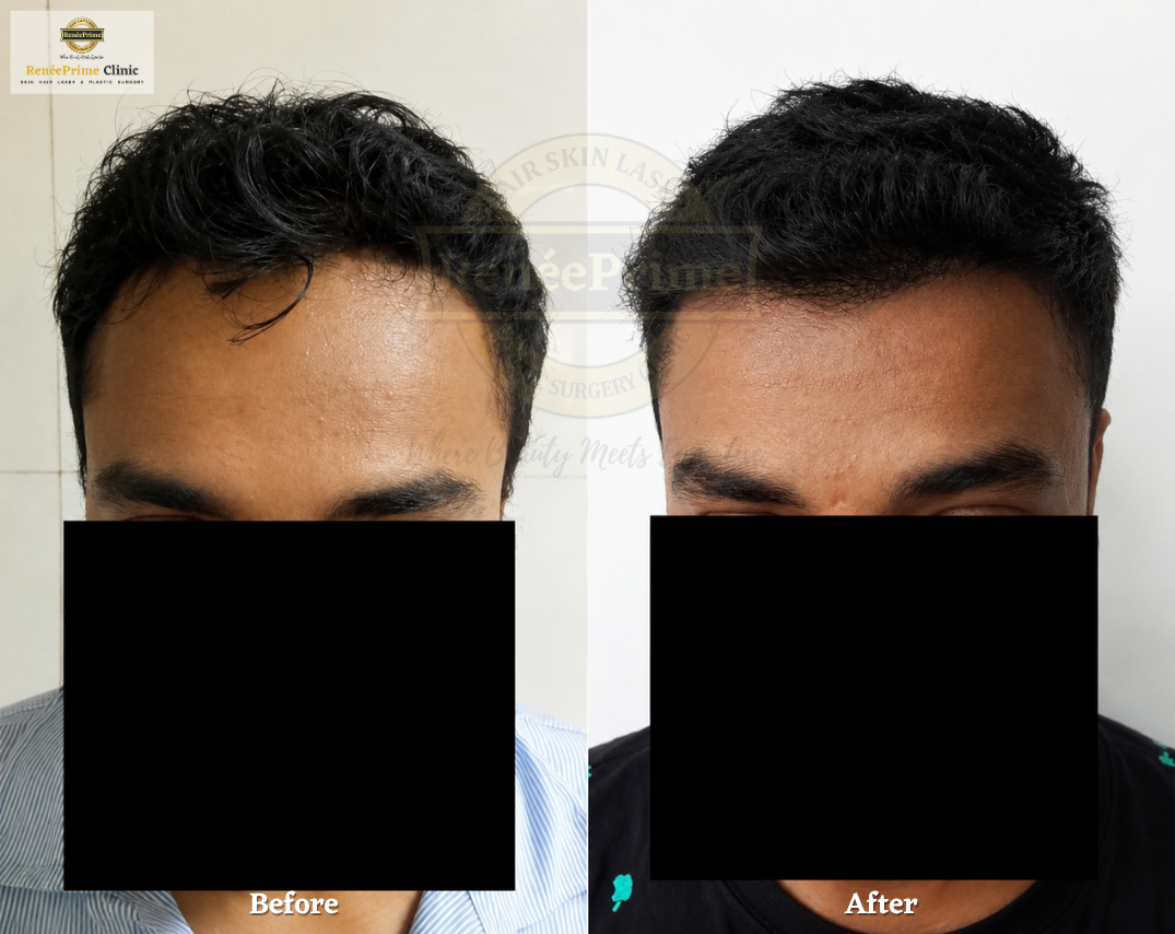 Hair Transplant Before and After at ReneePrime Clinic Mumbai 1214
