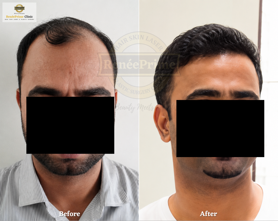 Hair Transplant Before and After at ReneePrime Clinic Mumbai 343