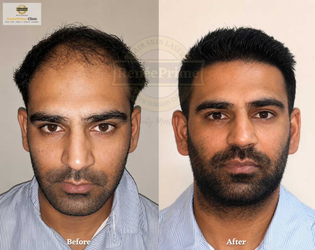 Hair Transplant Before and After at ReneePrime Clinic Mumbai 38e