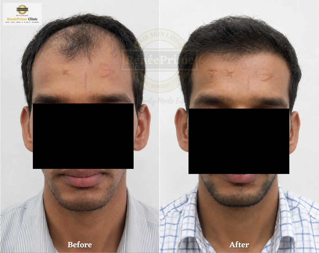 Hair Transplant Before and After at ReneePrime Clinic Mumbai 45