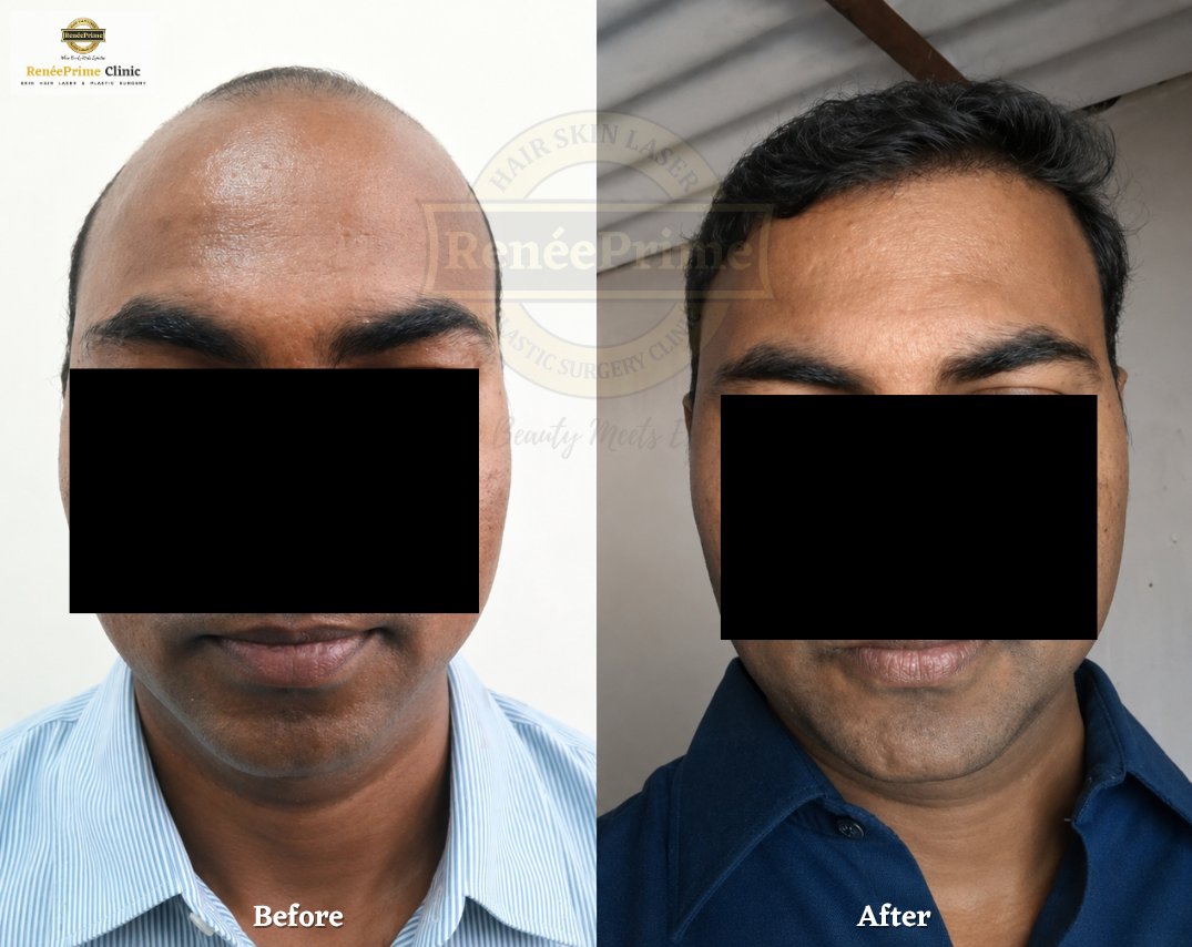 Hair Transplant Before and After at ReneePrime Clinic Mumbai 47
