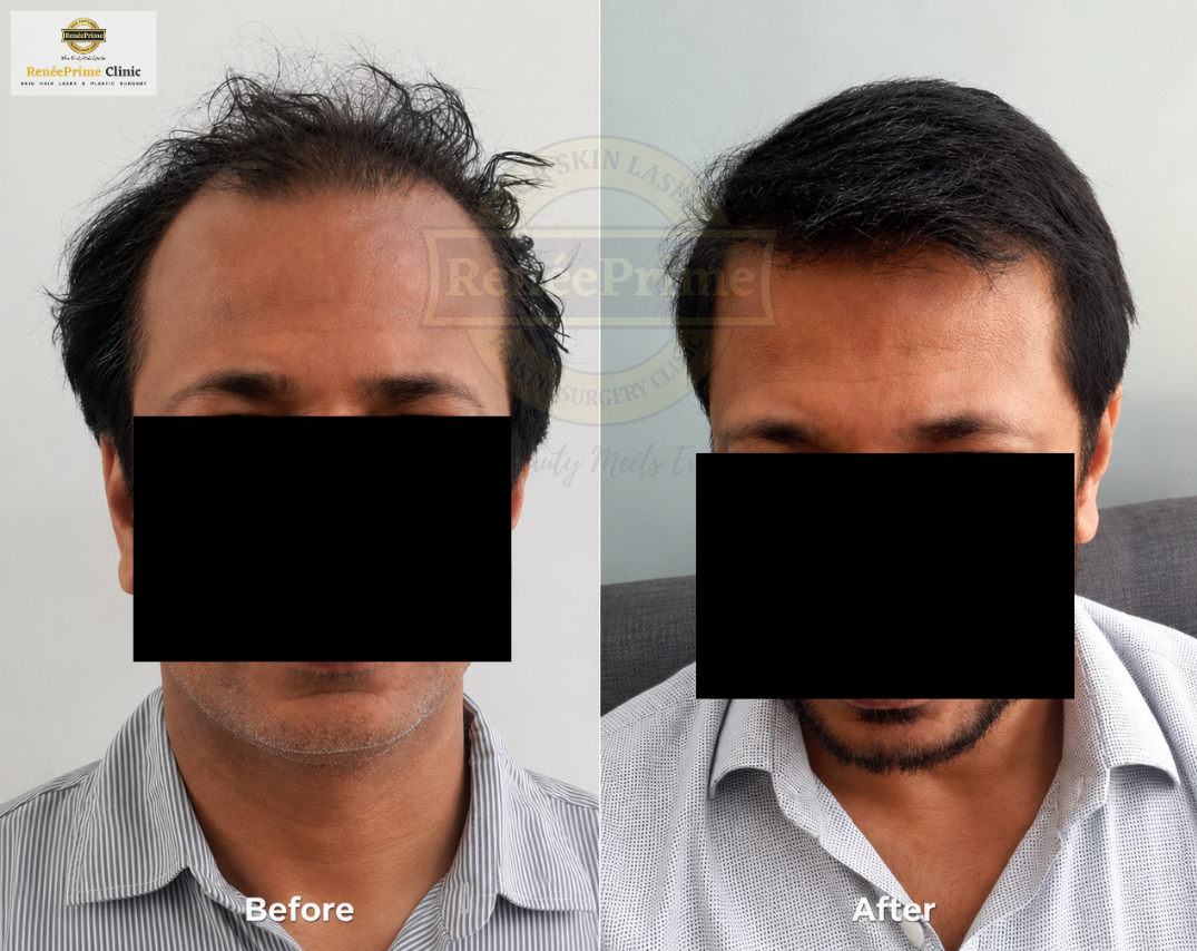 Hair Transplant Before and After at ReneePrime Clinic Mumbai 57