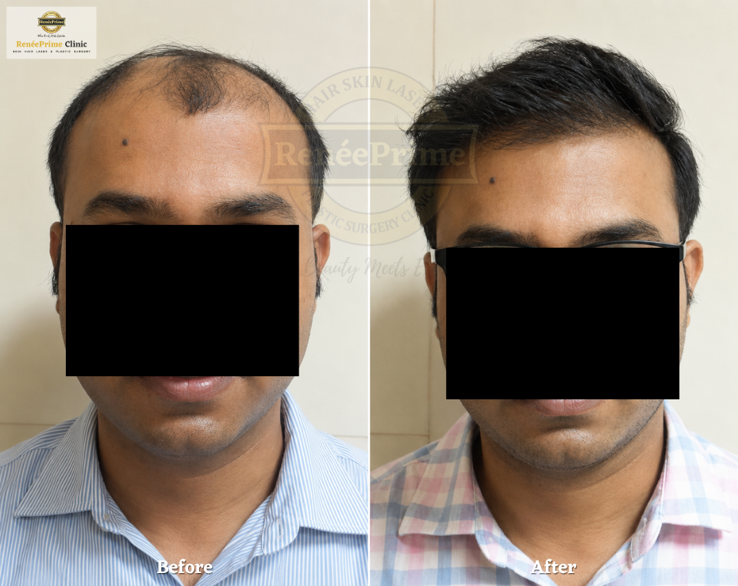 Hair Transplant Before and After at ReneePrime Clinic Mumbai 67