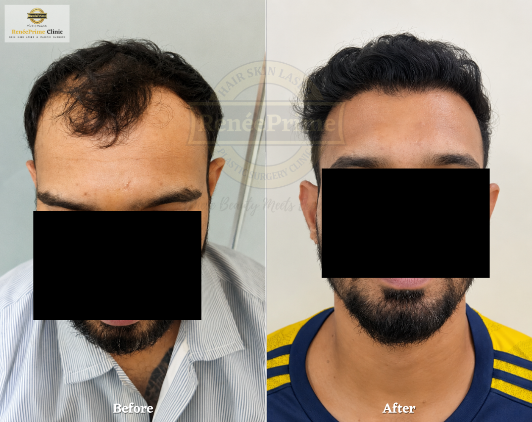 Hair Transplant Before and After at ReneePrime Clinic Mumbai45