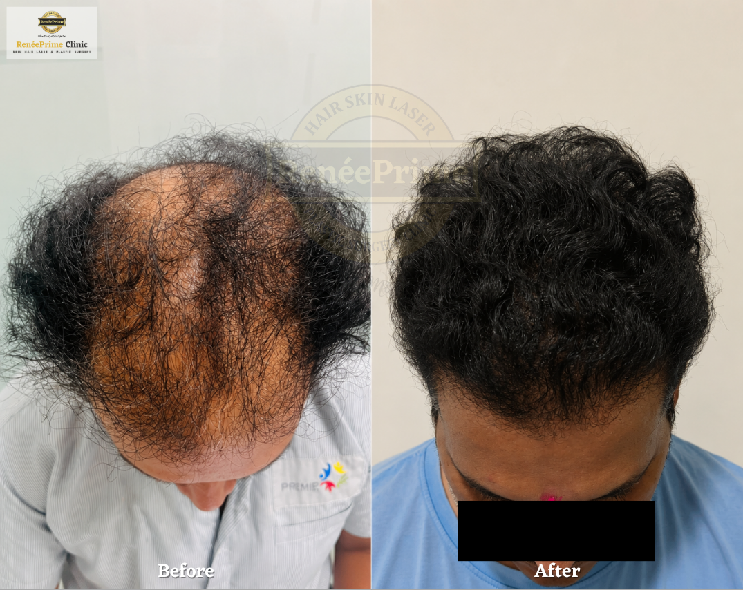 Hair Treatment Before and After at ReneePrime Clinic Mumbai 356